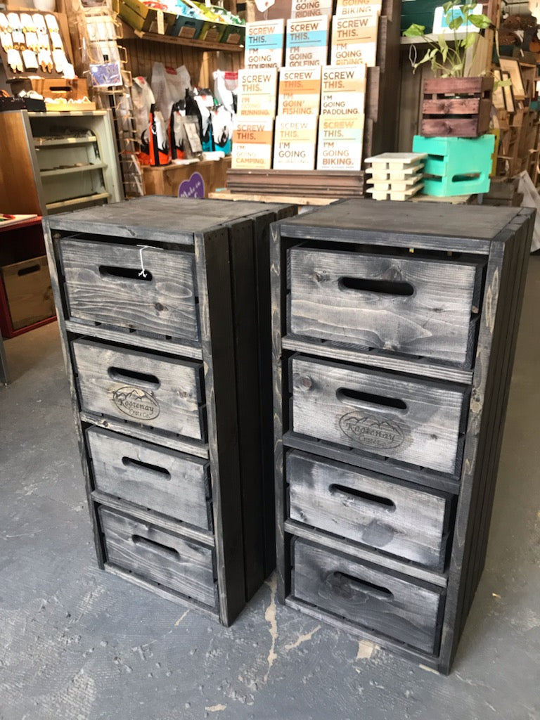 Rustic Narrow Drawer Stand