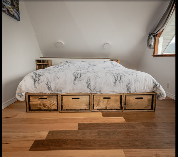 Rustic Storage Beds - Made to order, production timeline varies with demand.