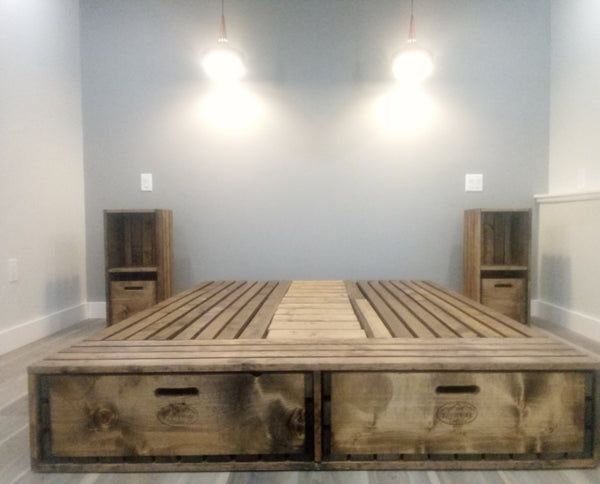 Rustic Storage Beds - Made to order, production timeline varies with demand.