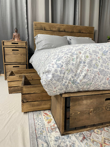 Rustic Storage Beds - Made to order, production timeline varies with demand.