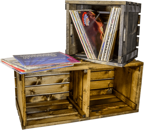 Retro Record Crate